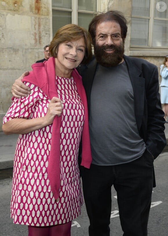 Macha Méril et Marek Halter - Soirée du nouvel an juif chez Marek Halter à Paris le 8 septembre 2013.