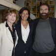 Clara Halter, Anne Hidalgo et Marek Halter - Soirée du nouvel an juif chez Marek Halter à Paris le 8 septembre 2013.