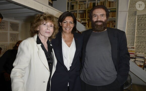 Clara Halter, Anne Hidalgo et Marek Halter - Soirée du nouvel an juif chez Marek Halter à Paris le 8 septembre 2013.