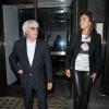 Bernie Ecclestone et sa très jeune épouse Fabiana Flossi après un dîner avec sa fille Tamara et son mari Jay Rutland à Londres le 9 septembre 2013