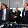 Le prince William et le prince Harry lors de la journée de parité organisée par BGC Partners à Londres le 11 septembre 2013 en mémoire des attentats du 11 septembre 2001