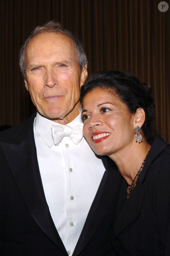 Clint Eastwood et sa femme Dina Ruiz-Eastwood à Los Angeles le 29 janvier 2005