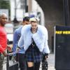 Exclusif - Miley Cyrus quitte un studio photo à Londres, le 11 septembre 2013.