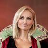 Adriana Karembeu intronisée par la 'Commanderie Du Bontemps Du Medoc' en tant que 'Grand Commandeur' à Pessac, le 14 septembre 2013.