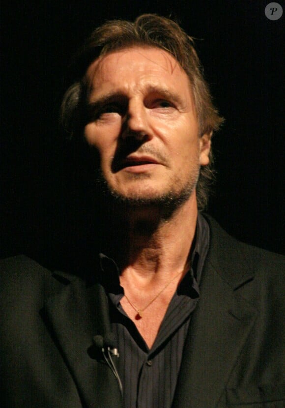 Liam Neeson ému lors d'une projection spéciale pour les 20 ans du film "La Liste de Schindler" à Philadelphie, le 13 septembre 2013.