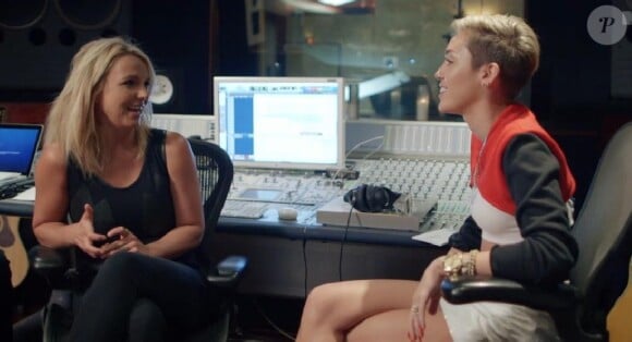 Miley Cyrus et Britney Spears dans le documentaire "The Movement" sur la nouvelle vie de Miley Cyrus, qui sera dévoilé le 2 octobre 2013.