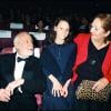 Michel Serrault et sa femme Nita (Juanita) avec leur petite-fille au Festival de Cannes 1997