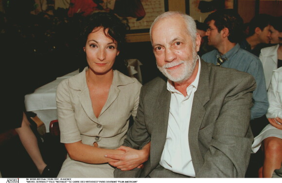 Michel Serrault avec sa fille Nathalie lors du Carré des virtuoses à Paris le 10 juin 1997