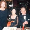 Michel Serrault et sa femme Nita et leur fille Nathalie lors de la soirée des Molièers en 1993