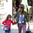Jessica Alba et sa fille aînée Honor Marie à Los Angeles, le 21 septembre 2013.