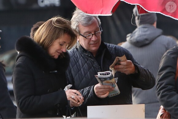 Richard et Cécilia Attias à Paris, le 15 decembre 2012.