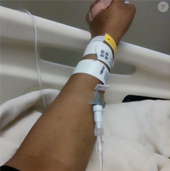 La rappeuse Trina a posté cette photo sur Instagram avec un message rassurant sur son état de santé.