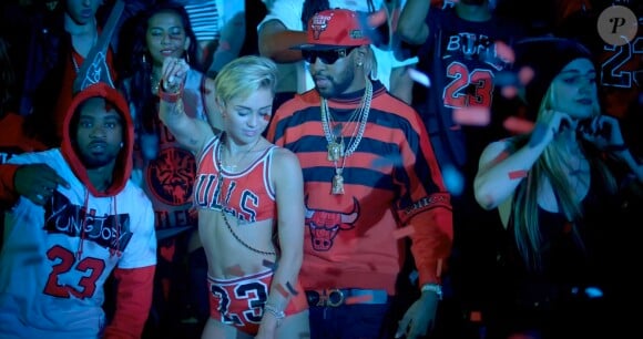 Capture du clip "Mike WiLL Made-It - 23" avec Miley Cyrus, Wiz Khalifa et Juicy J