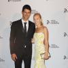 Novak Djokovic et sa fiancée Jelena Ristic à New York le 10 septembre 2013.
