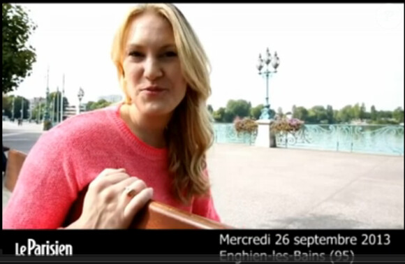 Marlène Harnois à Enghien-les-Bains le 25 septembre 2013, quelques jours avant son départ au Canada.