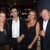 Inauguration des Instants lyriques à l'hôtel Le Burgundy à Paris le 25 septembre 2013. Jocelyne, Olivier Loustau, Géraldine Danon et son mari Philippe Poupon.