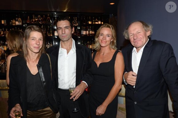 Inauguration des Instants lyriques à l'hôtel Le Burgundy à Paris le 25 septembre 2013. Jocelyne, Olivier Loustau, Géraldine Danon et son mari Philippe Poupon.