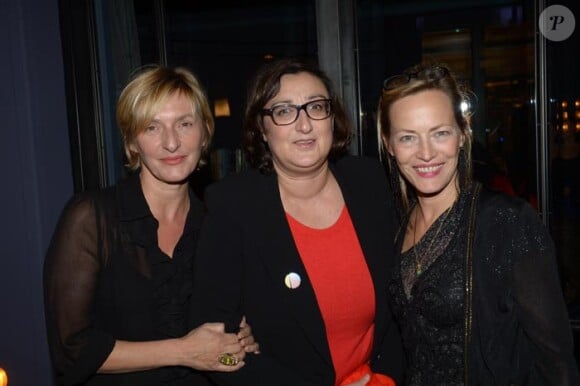 Inauguration des Instants lyriques à l'hôtel Le Burgundy à Paris le 25 septembre 2013. Sophie Mounicot, Catherine Benguigui et Gabrielle Lazure