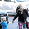 Gwen Stefani, enceinte, amène son fils Zuma à l'école à Los Angeles, le 26 septembre 2013.