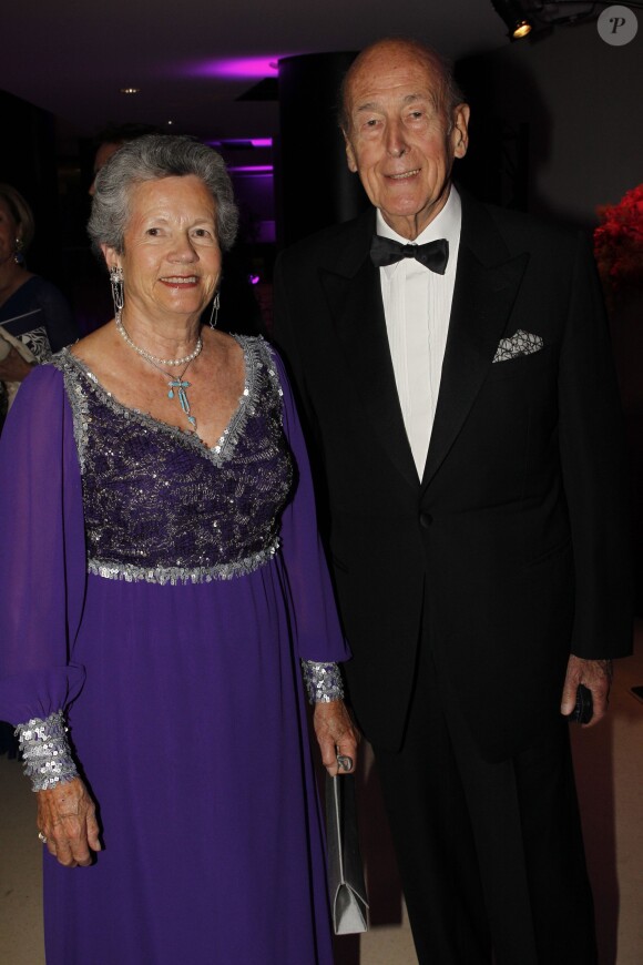 Valéry Giscard d'Estaing et sa femme Anne-Aymone à Paris le 20 juin 2012.