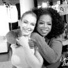 Lindsay Lohan et Oprah Winfrey, après leur interview. Photo postée sur le site de l'actrice.