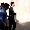 Lionel Messi acclamé, arrive au tribunal de Gava, près de Barcelone, le 27 septembre 2013, où il doit être entendu dans le cadre de sa mise en examen pour fraude fiscale.