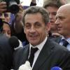 Nicolas Sarkozy rend visite à Christian Estrosi et déjeune avec des parlemantaires et dirigeants à La Petite Maison, Nice, le 27 septembre 2013.