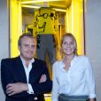 Jean-Charles de Castelbajac et Julie Bruère au lancement de la collection capsule Wild Puzzle pour la boutique N15 à Paris. Le 26 septembre 2013