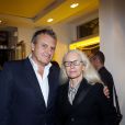 Dominique Issermann et Jean-Charles de Castelbajac au lancement de la collection capsule Wild Puzzle pour la boutique N15 à Paris. Le 26 septembre 2013
