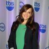 Rachael Leigh Cook, enceinte, lors de la conférence de presse de TBS à New York le 15 mai 2013