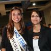 Marine Lorphelin, sublime, lorsqu'elle arrive à l'aéroport de Roissy Charles de Gaulle le 30 septembre, de retour de Bali où elle est arrivée première dauphine lors de l'élection Miss Monde 2013.