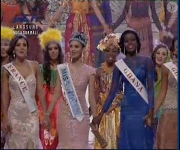 Marine Lorphelin, Miss France 2013, sublime deuxième dauphine lors de l'élection Miss Monde 2013 le 28 septembre 2013 à Bali