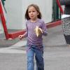 Jennifer Garner en compagnie de sa fille Seraphina à Santa Monica, le 25 septembre 2013.