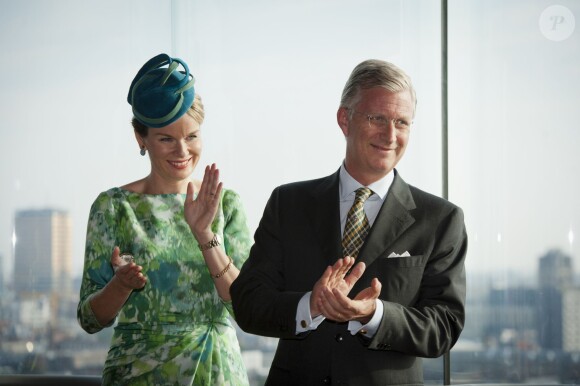 <p>Le roi Philippe de Belgique et la reine Mathilde étaient en visite à Anvers le 27 septembre 2013 dans le cadre de leur tournée ''Joyeuses entrées''.</p>