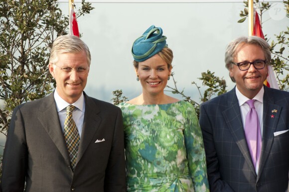<p>Le roi Philippe et son épouse la reine Mathilde de Belgique étaient en visite à Anvers le 27 septembre 2013 dans le cadre de leur tournée ''Joyeuses entrées''.</p>