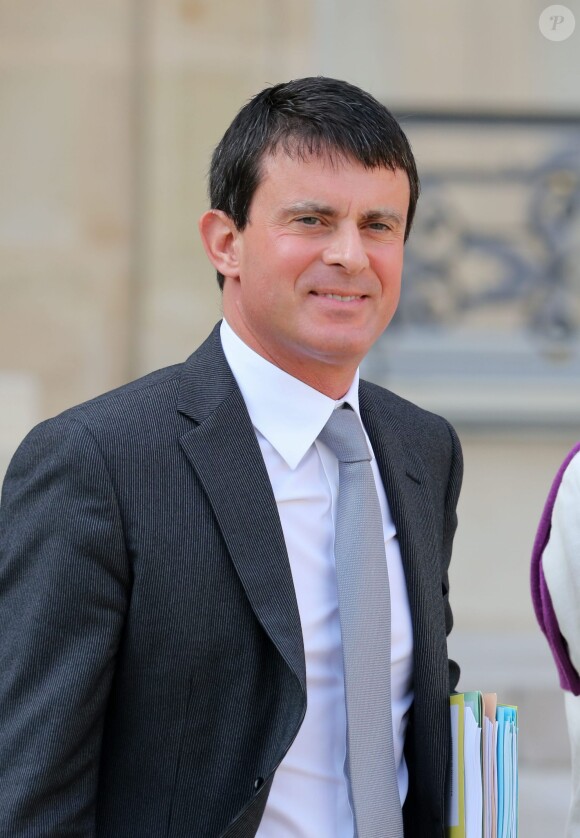 Manuel Valls lors du Conseil des ministres à l'Elysée le 2 octobre 2013.