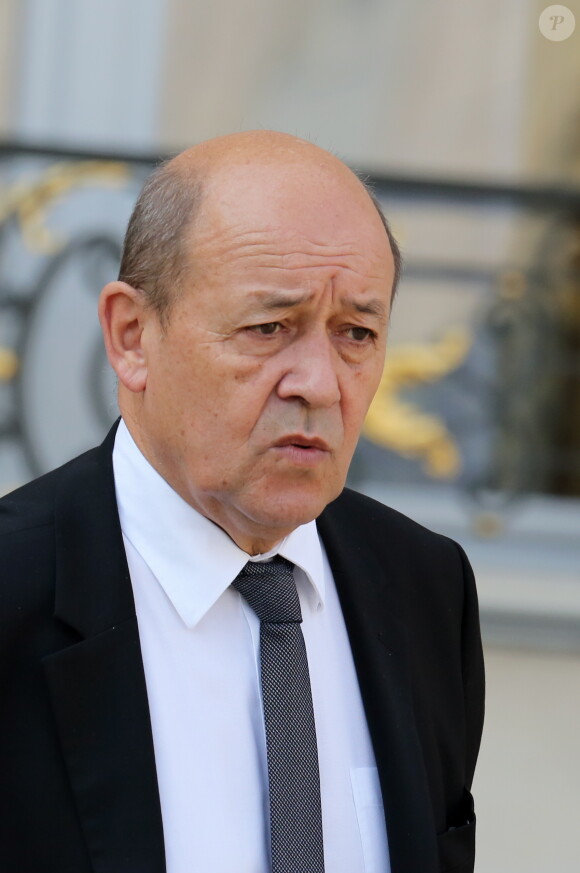 Jean-Yves Le Drian lors du Conseil des ministres à l'Elysée le 2 octobre 2013.