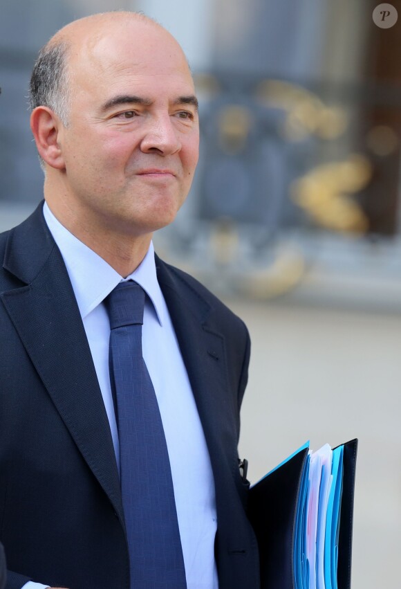 Pierre Moscovici lors du Conseil des ministres à l'Elysée le 2 octobre 2013.