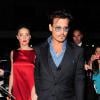 Johnny Depp et Amber Heard à Londres le 21 juillet 2013