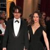 Johnny Depp et Vanessa Paradis lors de la cérémonie des Oscars 2008 à Los Angeles