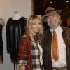 Alexandra Golovanoff et Jean-Pierre Marielle lors de la présentation de la nouvelle collection d'Anthony Vaccarello à la boutique Montaigne Market pendant la Fashion Week de Paris, le 1er octobre 2013