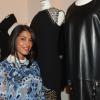 Ayem Nour lors de la présentation de la nouvelle collection d'Anthony Vaccarello à la boutique Montaigne Market pendant la Fashion Week de Paris, le 1er octobre 2013