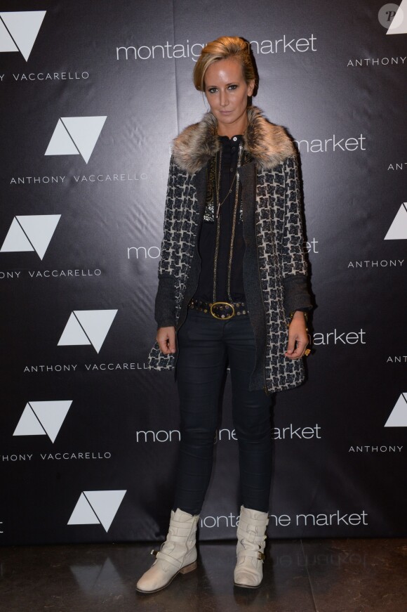 Lady Victoria Hervey lors de la présentation de la nouvelle collection d'Anthony Vaccarello à la boutique Montaigne Market pendant la Fashion Week de Paris, le 1er octobre 2013