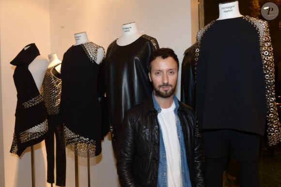 Exclusif - Anthony Vaccarello - Presentation de la nouvelle collection de Anthony Vaccarello a la boutique Montaigne Market pendant la fashion week de Paris - 01/10/2013  - No web pour Belgique/Suisse.01/10/2013 - Paris