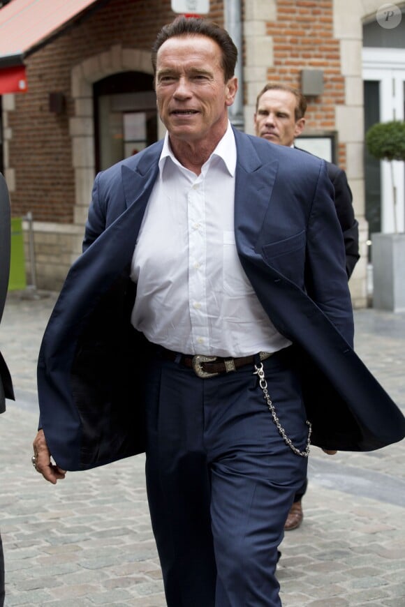 Exclusif - Arnold Schwarzenegger à Bruxelles en Belgique, le 24 juin 2013.