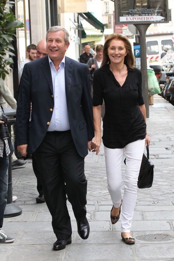 Richard et Cécilia Attias à Paris le 27 septembre 2011.