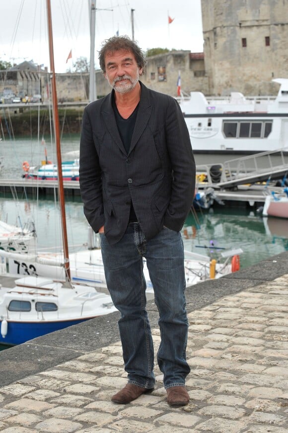Olivier Marchal pose pour le photocall du téléfilm "Vaugand" lors du 15e Festival de La Fiction TV de La Rochelle le 13 septembre 2013