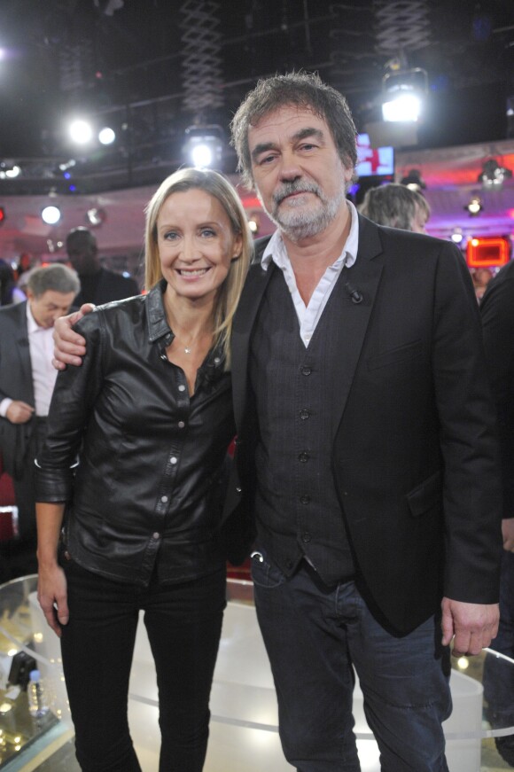 Olivier et Catherine Marchal lors de l'émission Vivement dimanche à Paris le 30 octobre 2012