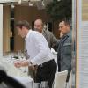 Jacques Chirac quitte le restaurant Le Girelier à Saint-Tropez le 4 octobre 2013.
