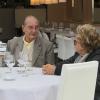 Jacques Chirac, avec son épouse Bernadette et leur amie Maryvonne Pinault, a profité d'un bon moment au restaurant Le Girelier à Saint-Tropez le 4 octobre 2013.